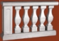 Preview: Balustradengeländer 91cm hoch Weissbeton